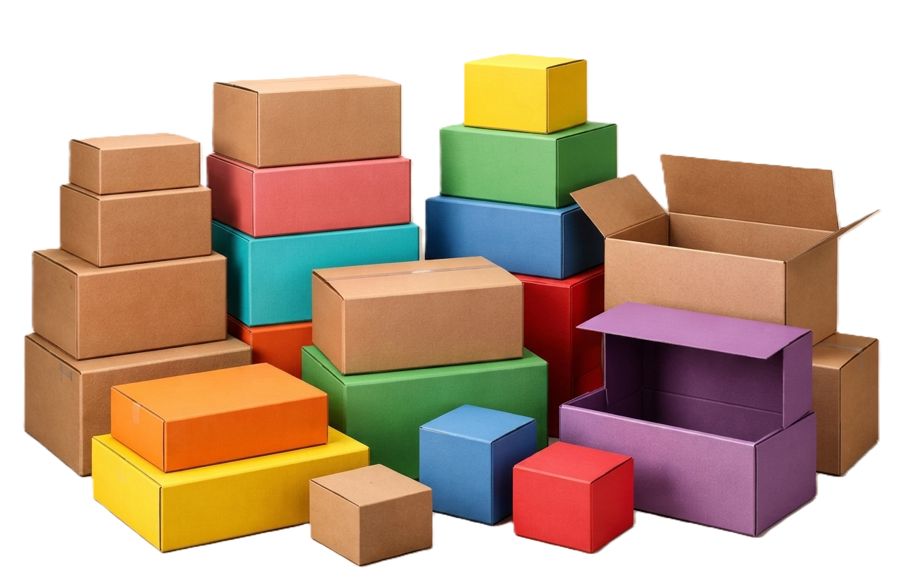 Stack of custom corrugated shipping boxes – durable packaging for safe product journey